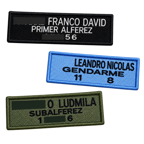 Galón bordado.